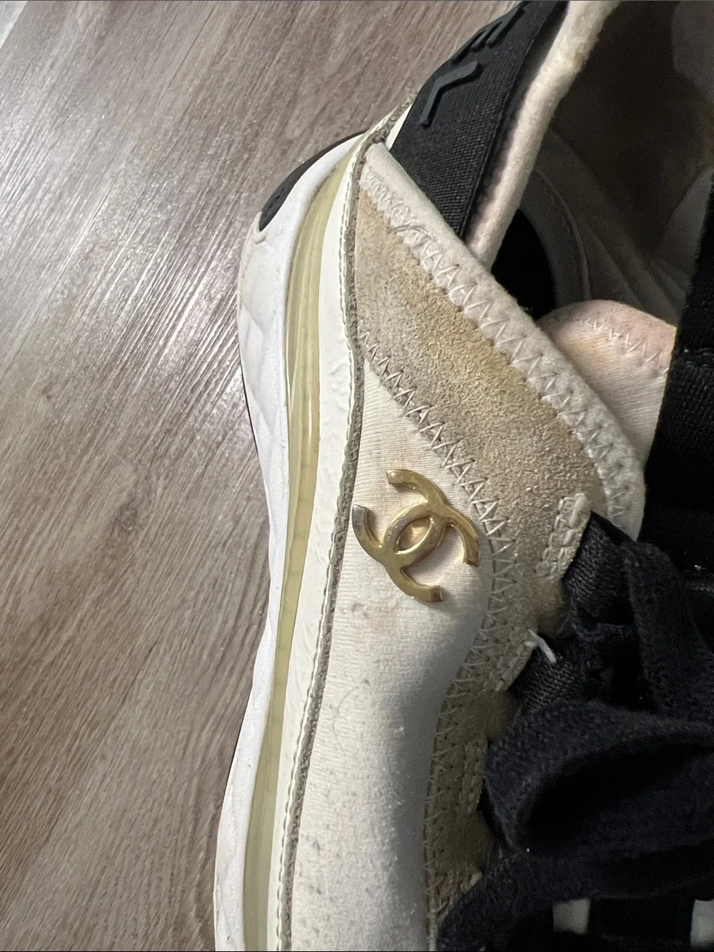 Chanel Trainers Suede and Leather Sneakers - Picture 14 of 15